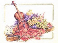 Violin Floral - i[e@Lbg